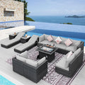 NICESOUL 13 Piece Outdoor Wicker Patio Furniture by NICESOUL