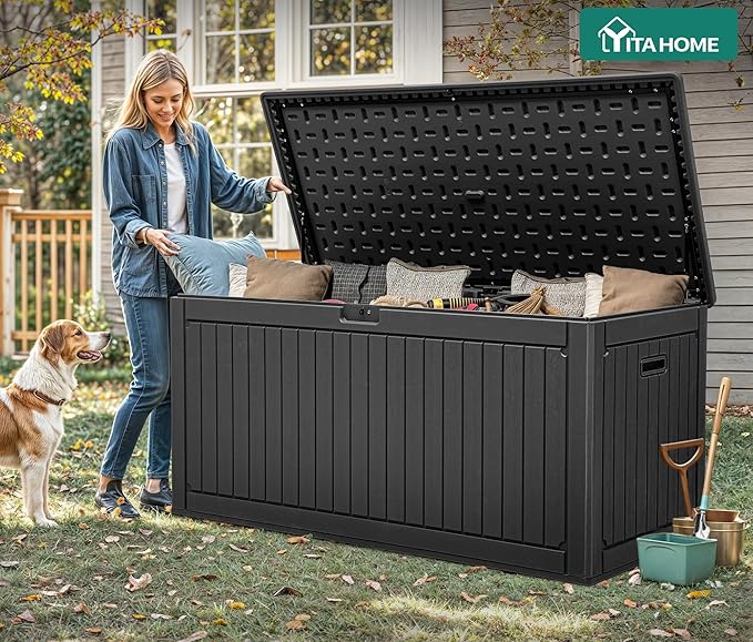 YITAHOME 260 Gallon Large Deck Box - Image 3