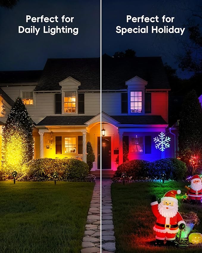 CORESLUX Smart RGBW Spot Lights Outdoor, Color Changing Warm White Landscape - Image 2