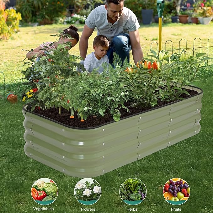 3 in 1 Galvanized Raised Garden Bed - Image 9