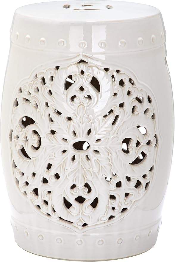 Safavieh Flora Glazed Ceramic Decorative Garden Stool by SAFAVIEH