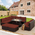 NICESOUL 10 Pieces Outdoor Patio Furniture Set by NICESOUL