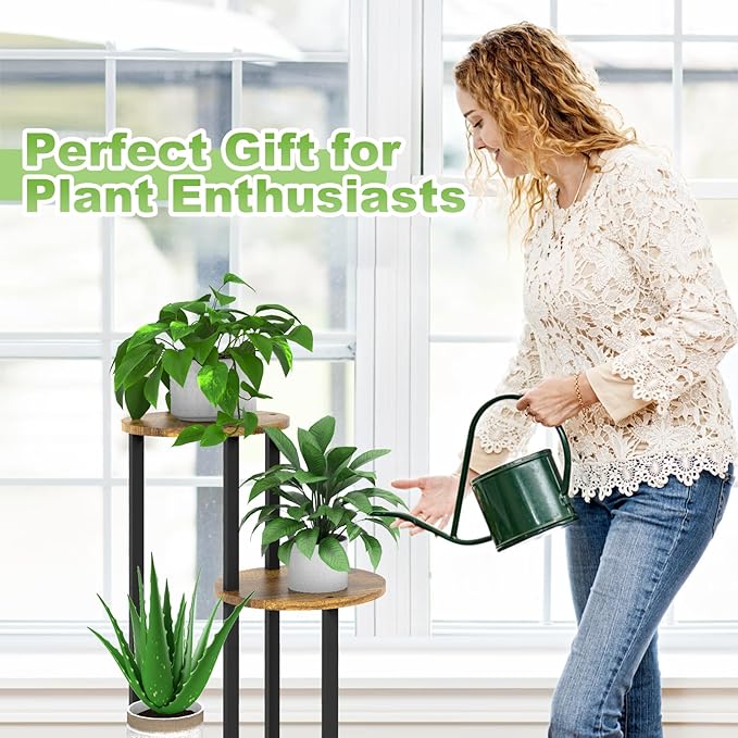 Plant Stand Indoor, 4 Tier Thickened Metal Corner Plant Shelf - Image 7