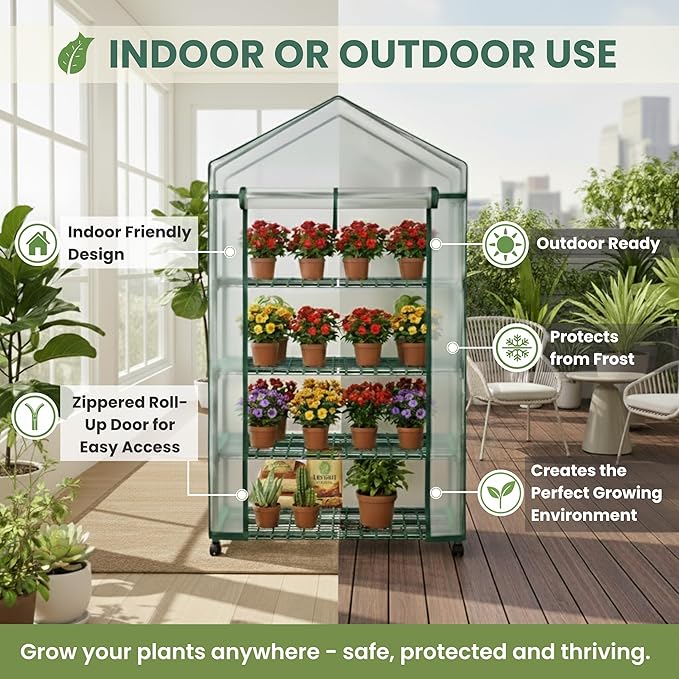 4 Tier Mini Greenhouse - Image 4