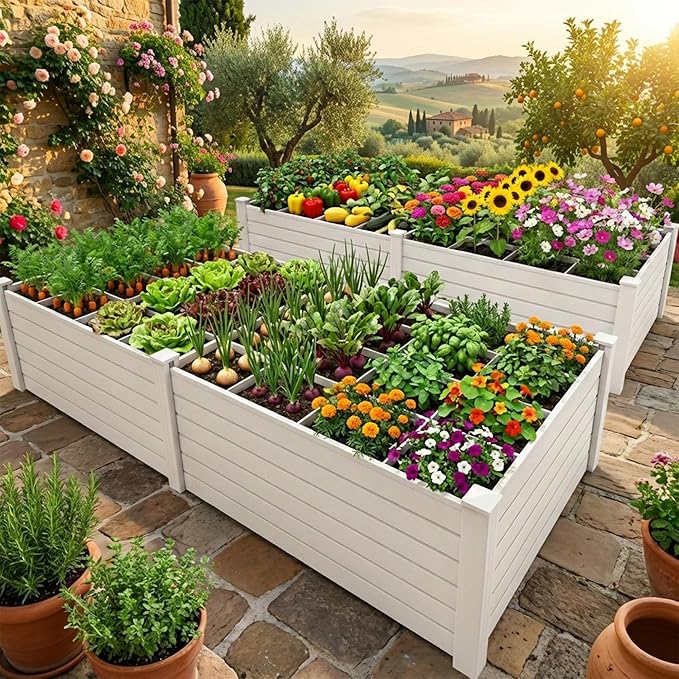 YITAHOME 48x48x24 in Plastic Raised Garden Bed 2pcs - Image 2