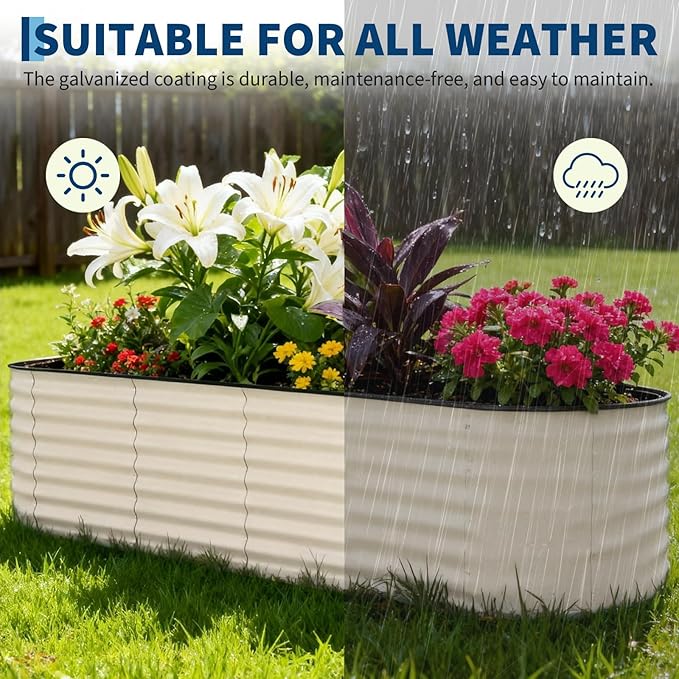 Garvee 2 Pack Galvanized Raised Garden Beds - Image 7