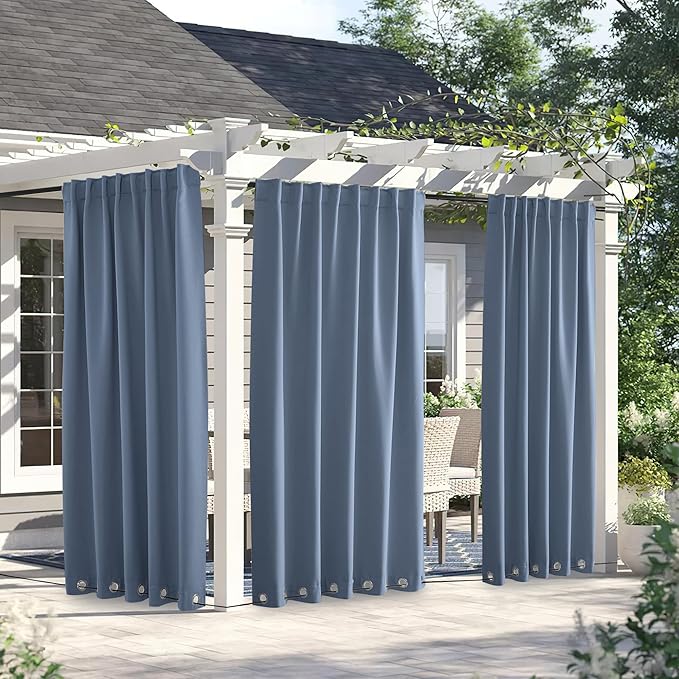 NICETOWN 2 Panels Outdoor Curtains by NICETOWN