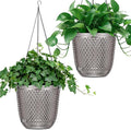 QCQHDU Self Watering Hanging Pots, 2 Pack 7.2 Inch Hanging Planters by QCQHDU
