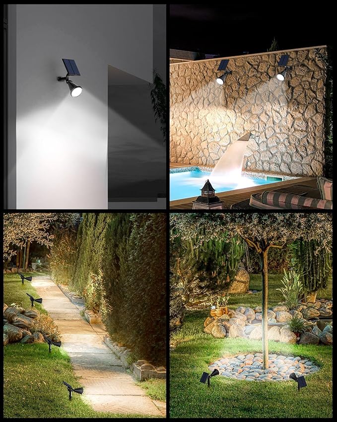 Solar Spot Lights Outdoor, 10 Pack Outdoor Solar Lights - Image 2