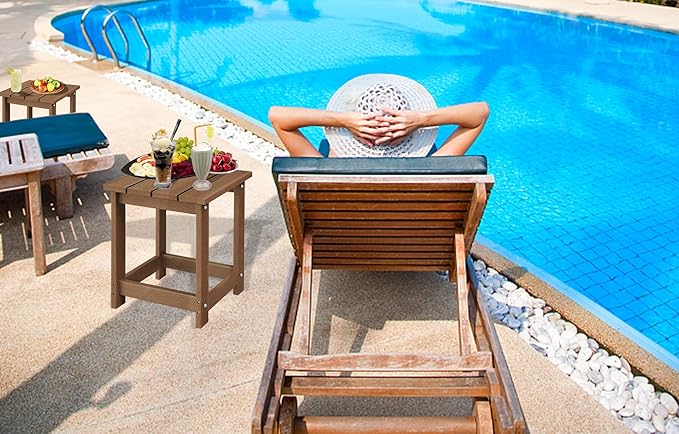 LZRS Adirondack Square Outdoor Side Table - Image 7