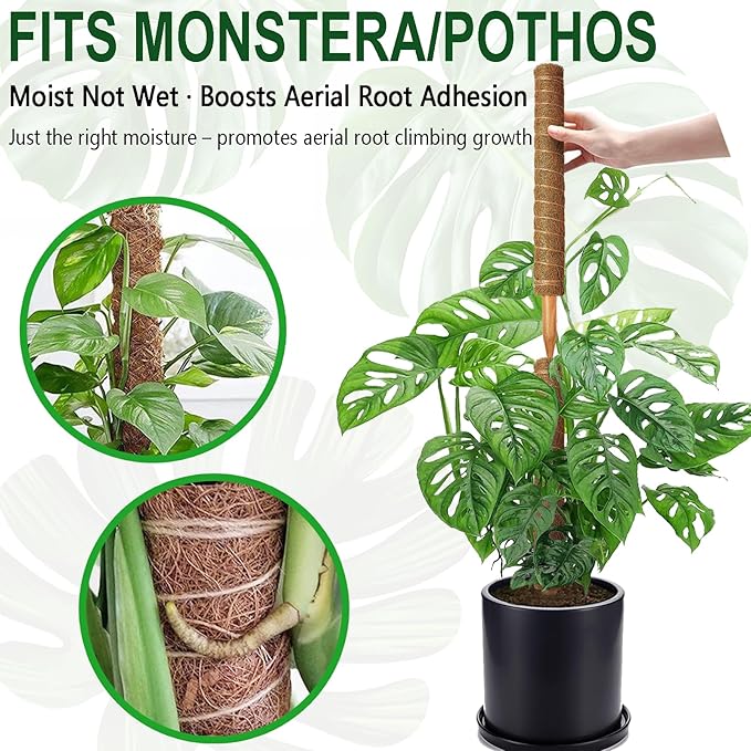 Soupiar 2 Pack 22 Inch Stackable Moss Pole - Image 6