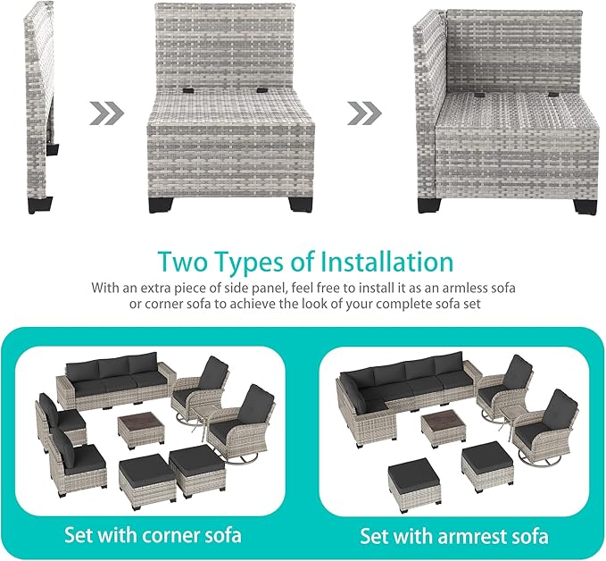 11-Piece Outdoor Patio Furniture Set - Image 2