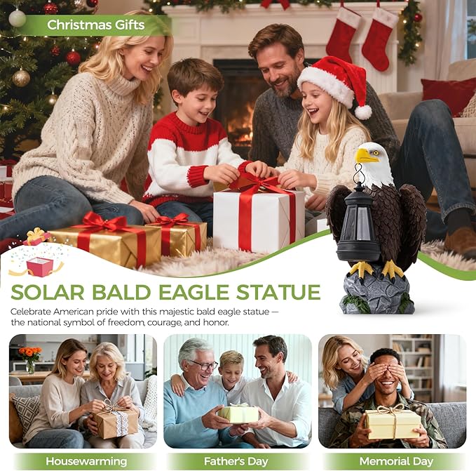 American Bald Eagle Garden Statue - Image 7