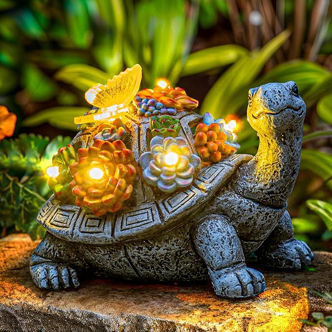Solar Garden Outdoor Statues by YDKOJGW