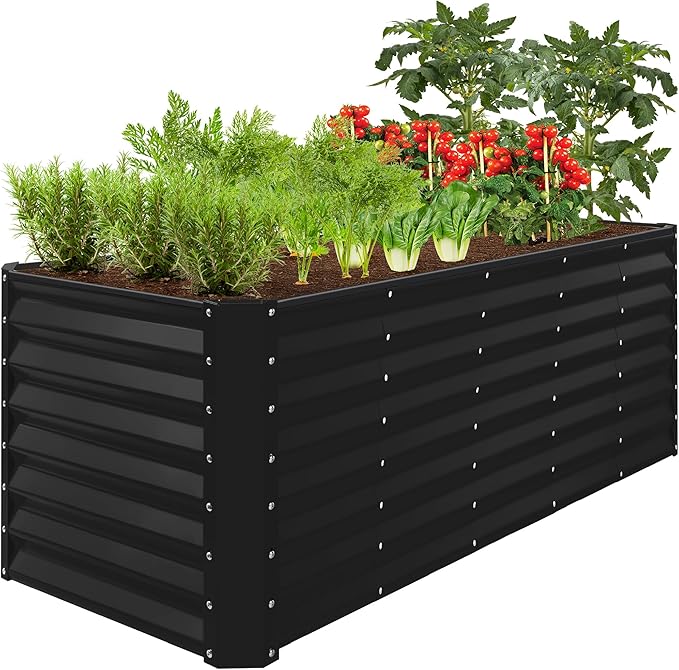 Best Choice Products 8x2x2ft Raised Outdoor Metal Garden Bed, Deep Root Box by BestChoiceProducts
