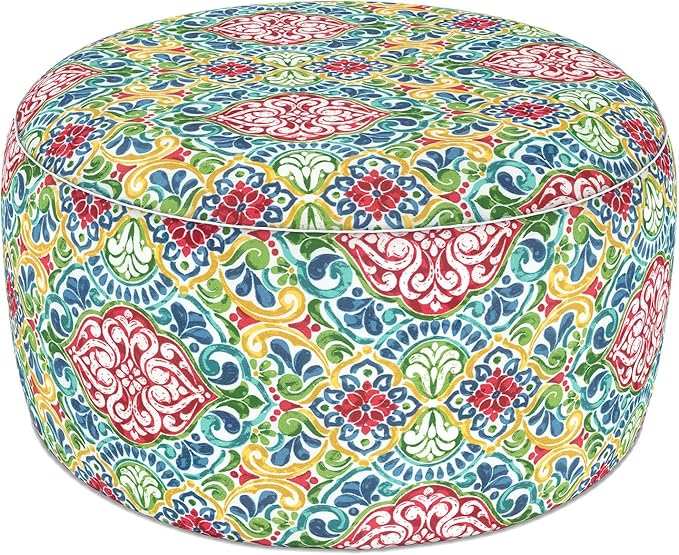 LVTXIII Indoor/Outdoor Extra Large Inflatable Ottoman Pouf D31 x H14 Inch by LVTXIII