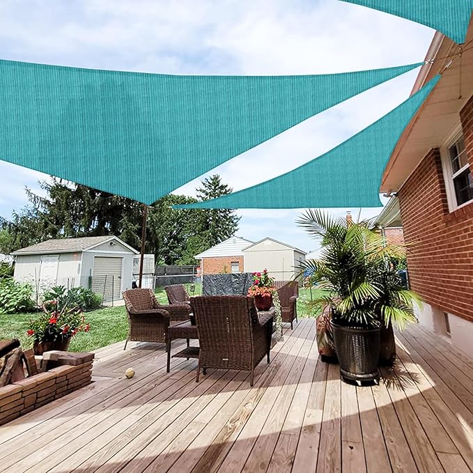 Patio Paradise 20' x 20' x 20' Sun Shade Sail Triangle Canopy Shade Cloth by Patio