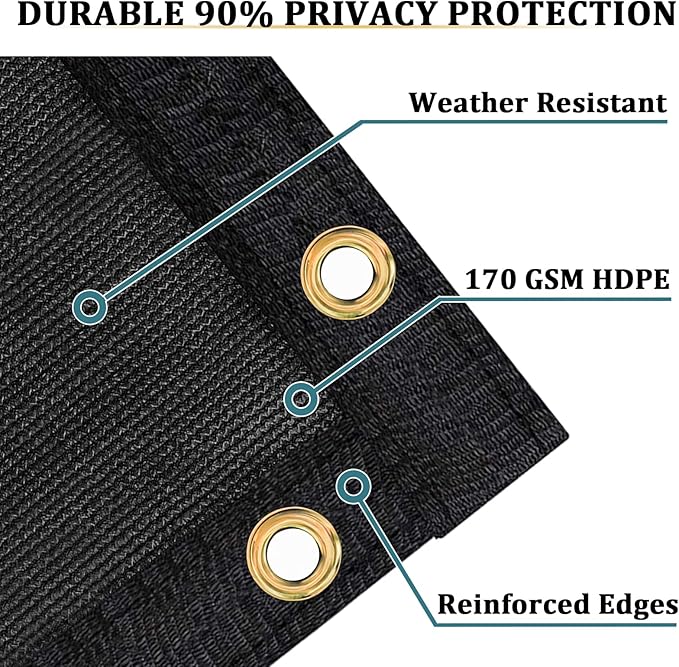 Shade&Beyond 4' X 50' Fence Privacy Screen Heavy Duty 170 GSM Fencing Mesh - Image 2