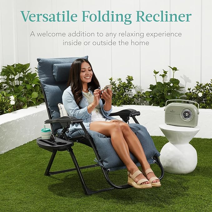 Best Choice Products Oversized Zero Gravity Chair, Folding Outdoor Patio - Image 9