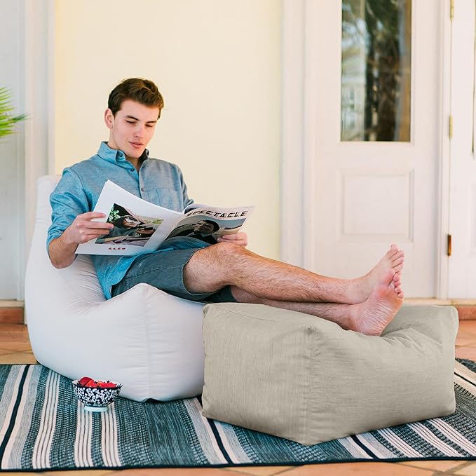 Jaxx Leon Outdoor Bean Bag Ottoman - Image 6