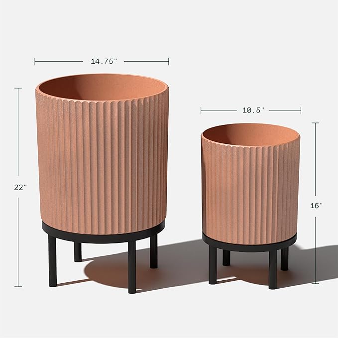 Veradek Demi Series Round Planter w/Stand - Image 3
