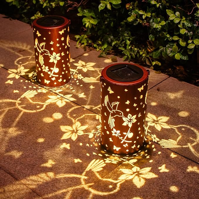 Solar Lanterns Outdoor Waterproof Hummingbirds Birthday Gifts - Image 2