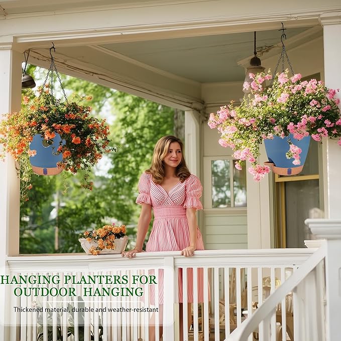 Hanging Planters for Indoor Plants 8 Inch, 2 Pack Hanging Baskets for Plants - Image 6