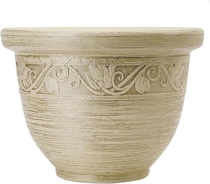 The HC Companies 16 Inch Decorative Round Planter by TheHCCompanies