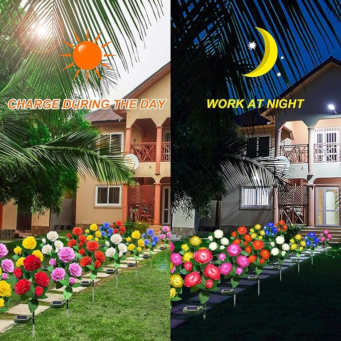 Solar Flower Lights Outdoor - Image 5