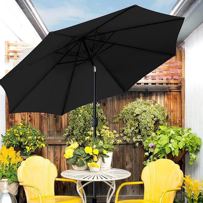 Sunnyglade 9' Patio Umbrella Outdoor Table Umbrella - Image 5