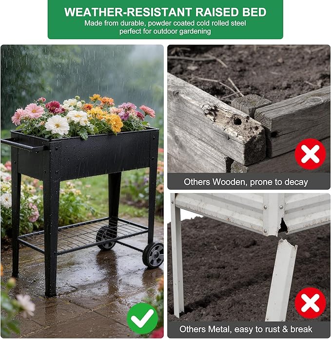 Elevated 32" Tall Raised Garden Bed - Image 8
