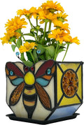 Stained Glass Bee Planter, Plant Pots by Entlityful