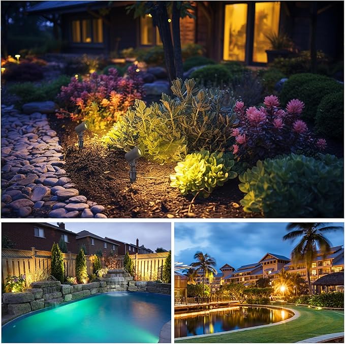 LED Landscape Lights with Connectors, 12V Low Voltage, Warm White 3000k - Image 6