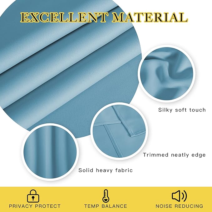 NICETOWN 108 inches Long Patio Door Curtain - Image 4