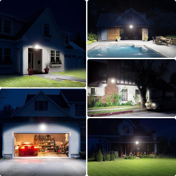 intelamp Solar Flood Lights Outdoor Waterproof, 20000mAh 2000LM Floodlight - Image 8