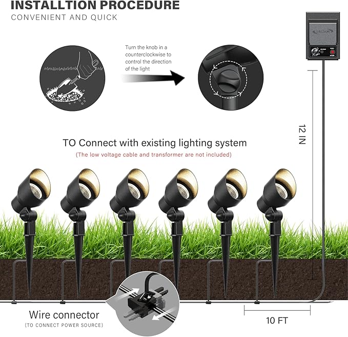 Malibu Low Voltage Landscape Lighting 20W Outdoor Spotlight Outdoor - Image 8