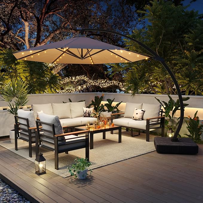 Aoxun Aluminum Patio Furniture Set - Image 4