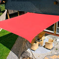 KANAGAWA Sun Shade Sail 10'x10' Scarlet Rectangle UV Block Canopy Awning by KANAGAWA