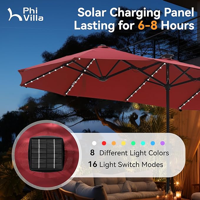 PHI VILLA 13ft Patio Umbrella - Image 2