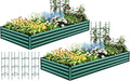 Quictent Galvanized Raised Garden Bed 8x4x1 Ft Metal Planter Box by QUICTENT