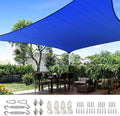 Quictent 24X24FT 185 GSM HDPE Square Sun Shade Sail Canopy 98% Sun Block by QUICTENT
