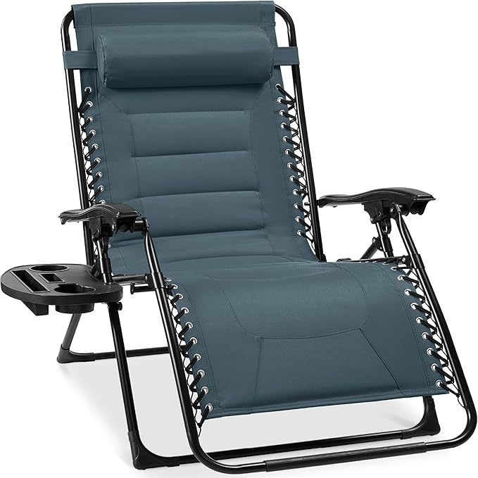 Best Choice Products Oversized Padded Zero Gravity Chair, Folding Outdoor Patio by BestChoiceProducts