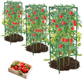 3 Pack Tomato Cages, Square Tomato Plant Stakes Support Cages Trellis by MQHUAYU