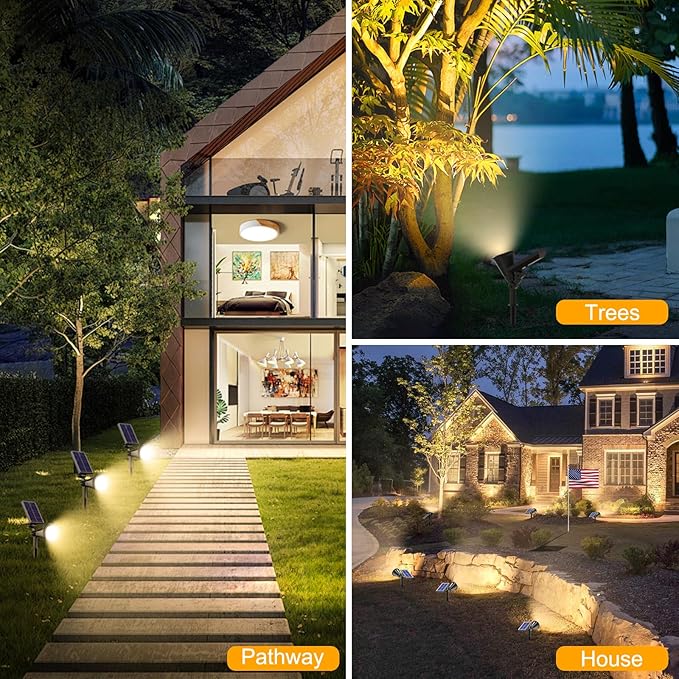 Solar Spot Lights Outdoor, 36 LEDs Solar Landscape Lighting - Image 7