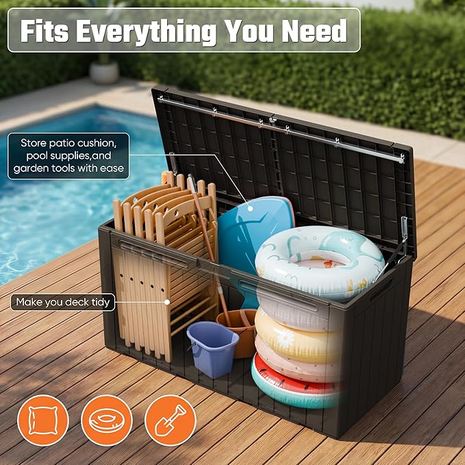 Greesum 110 Gallon Outdoor Storage Box - Image 3