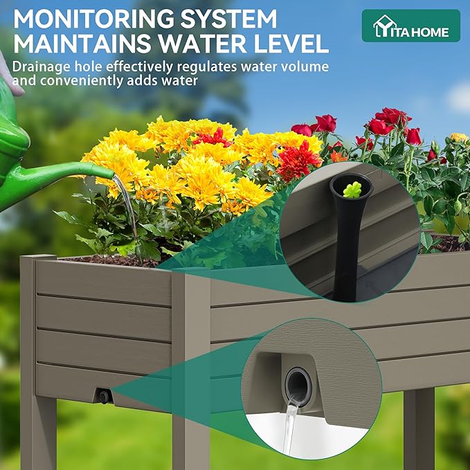 YITAHOME 3.6x1.5x2.8 FT Elevated Garden Bed Kit - Image 4