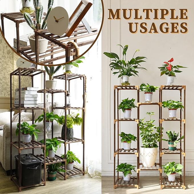 Uneedem Plant Stand Indoor Outdoor, Tall Plant Shelf - Image 4