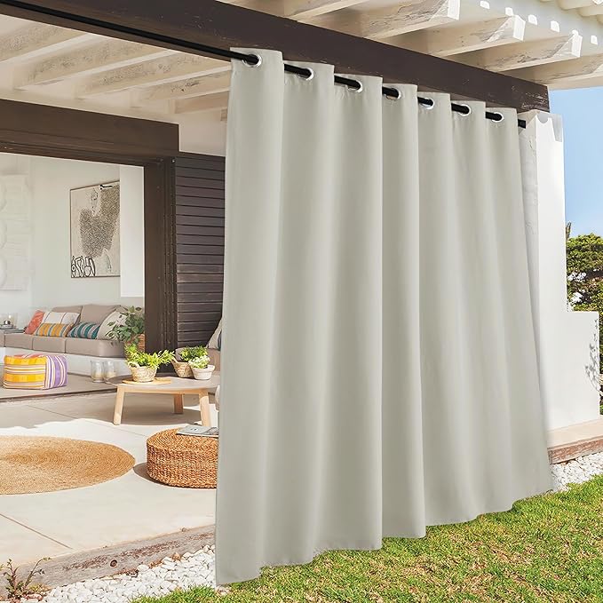RYB HOME Extra Wide Outdoor Curtains by RYBHOME