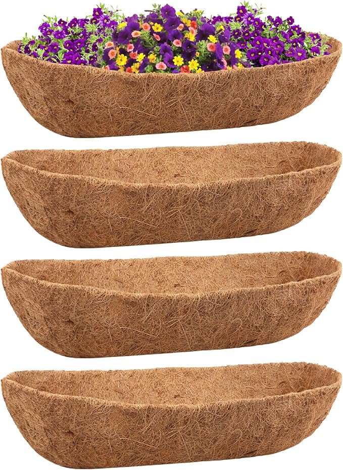 Riare 4 Pack 36 Inch Trough Coir Liners by Riare