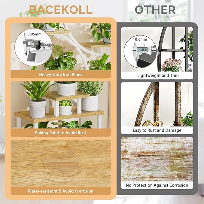 Plant Stand Indoor with Grow Lights - Image 9
